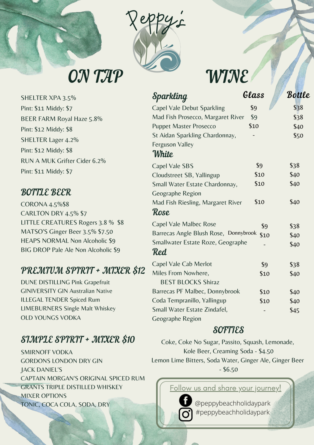 Bar & Restaurant Peppermint Grove Beach Holiday Park