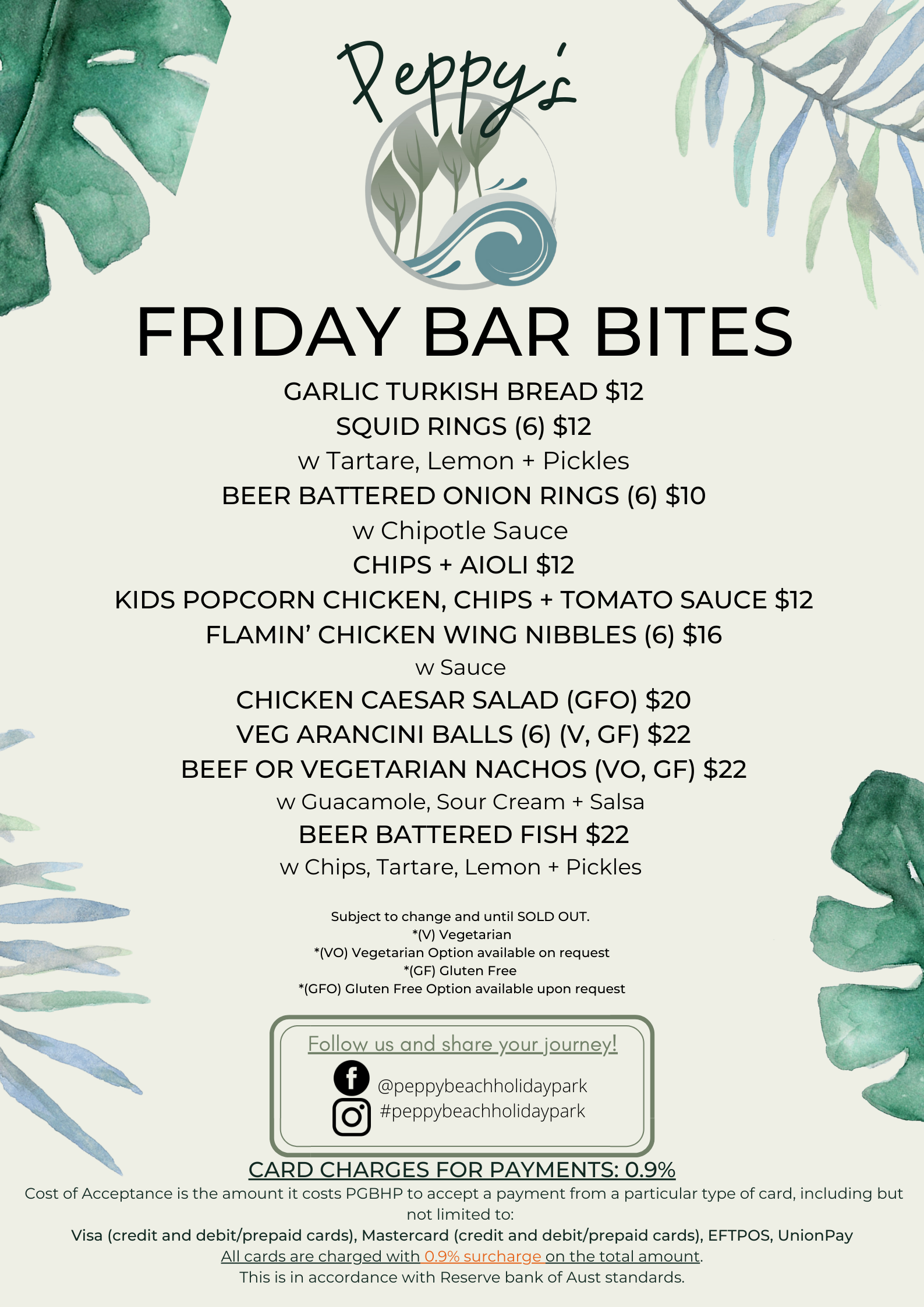 Bar & Restaurant Peppermint Grove Beach Holiday Park