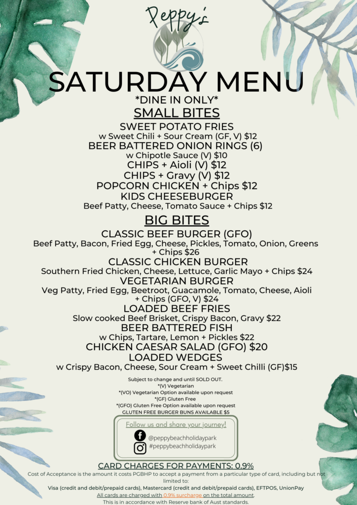 Bar & Restaurant Peppermint Grove Beach Holiday Park